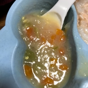 【離乳食後期〜】里芋とアスパラガスのホワイトソース